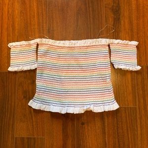DO+BE HALTER TOP RAINBOW SIZE M